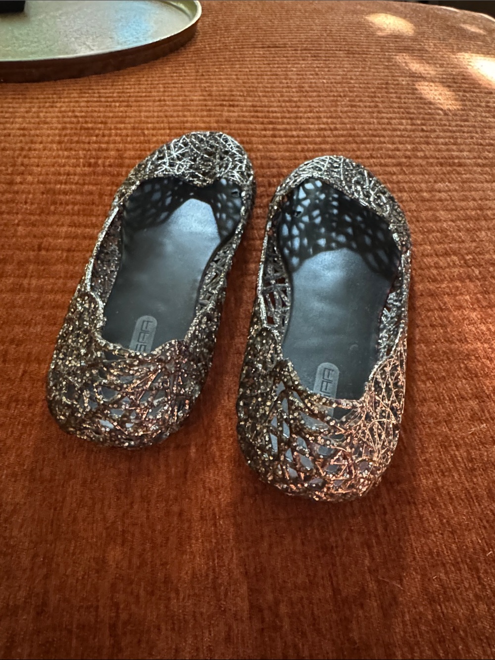 Glitter Jelly Cutout Ballet Flats - Picture 4 of 6